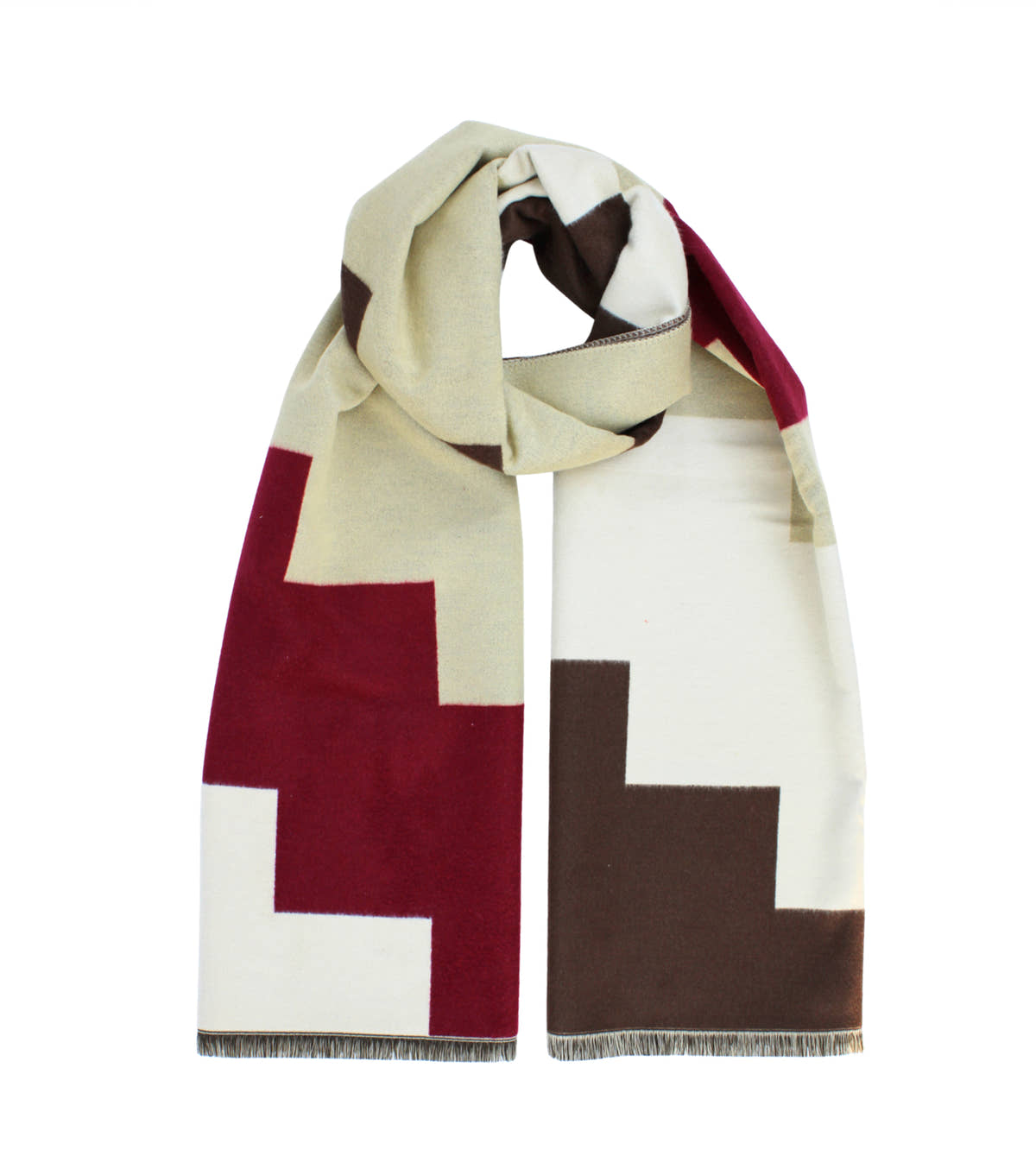 Multi Ladies Abstract Geometric Print Scarf