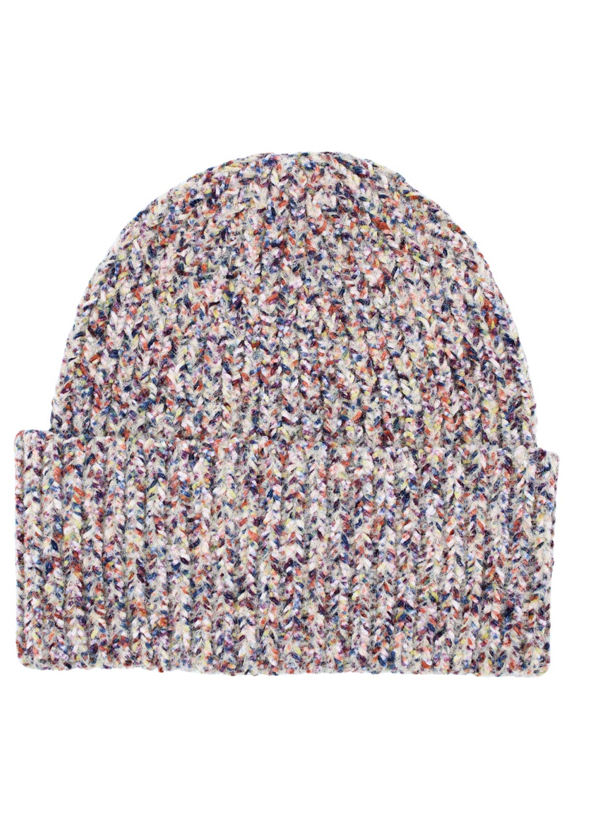 Gini London Multi Ladies Speckle Yarn Beanie Hat