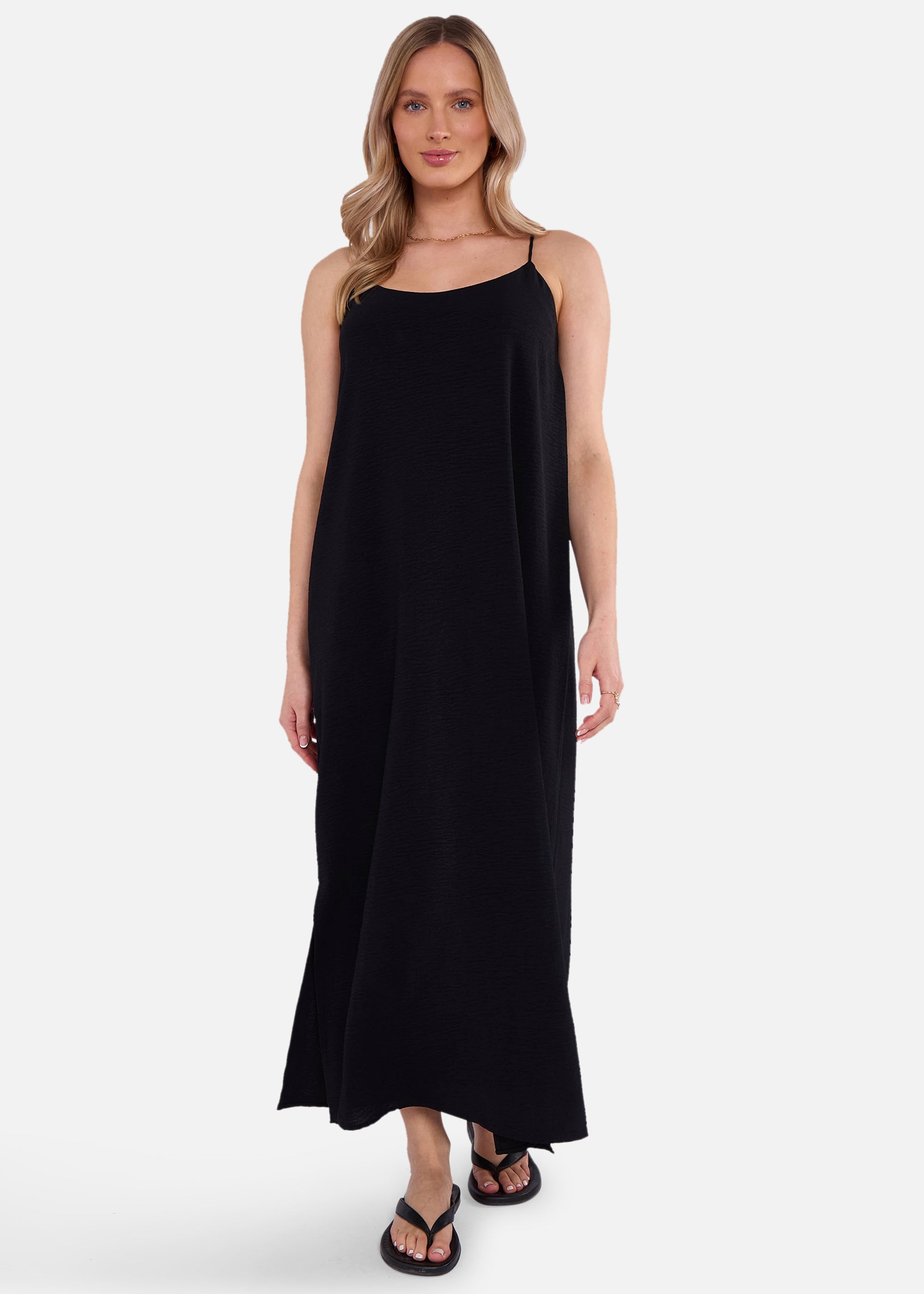 Strappy Cross Back Airflow Oversized Dress