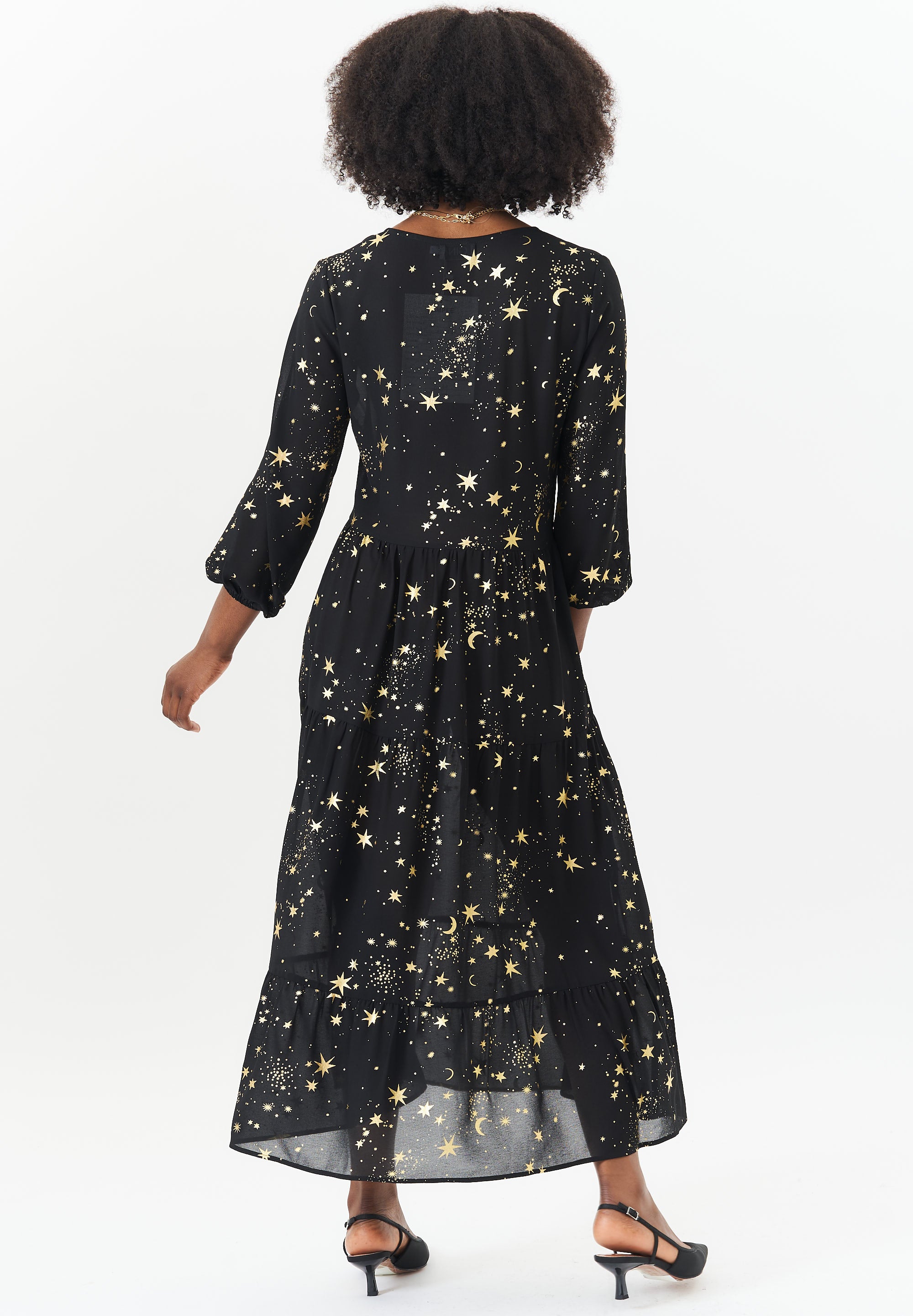 Black Star Smock Maxi Dress