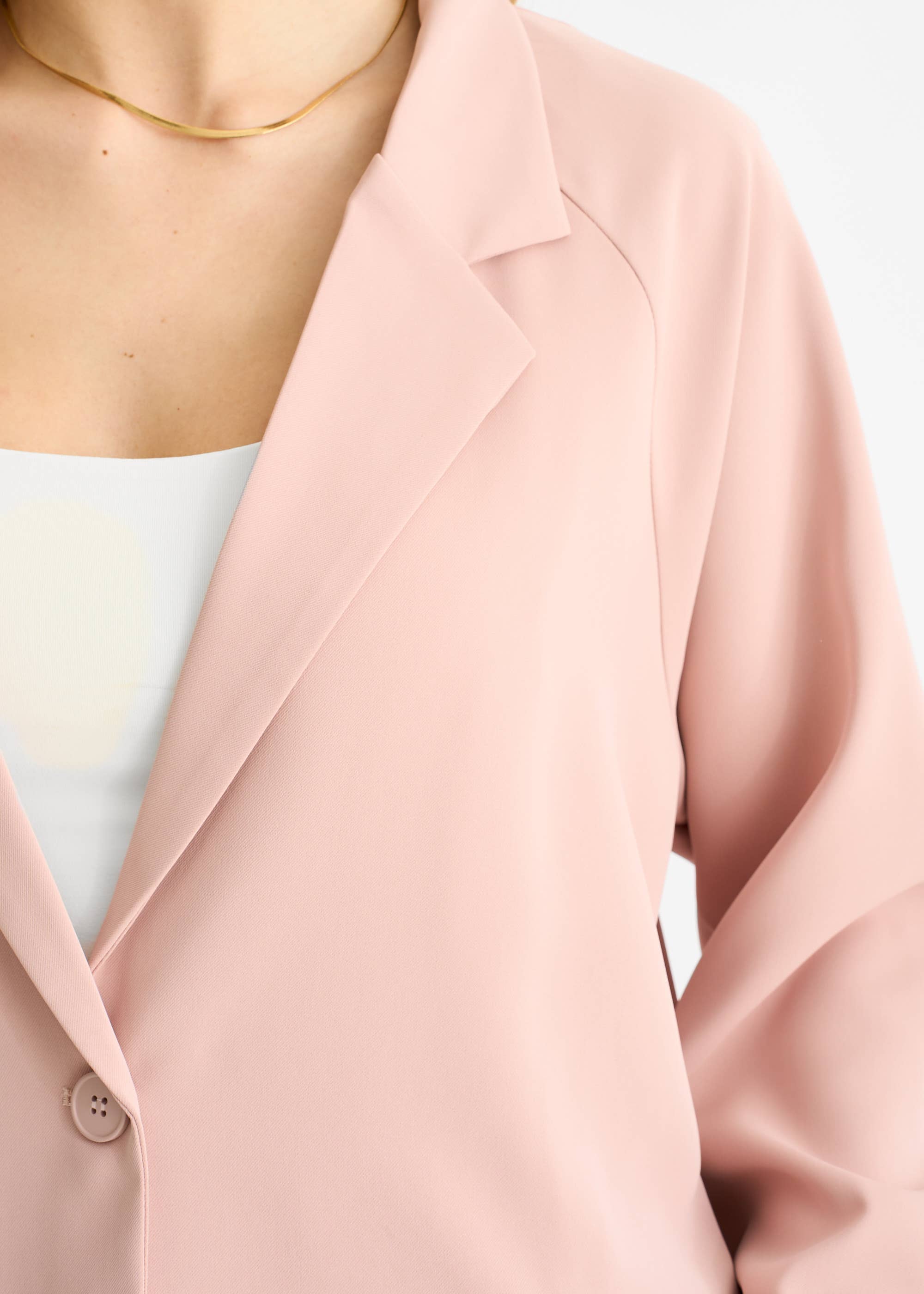 Blush Oversized Tailored Blazer