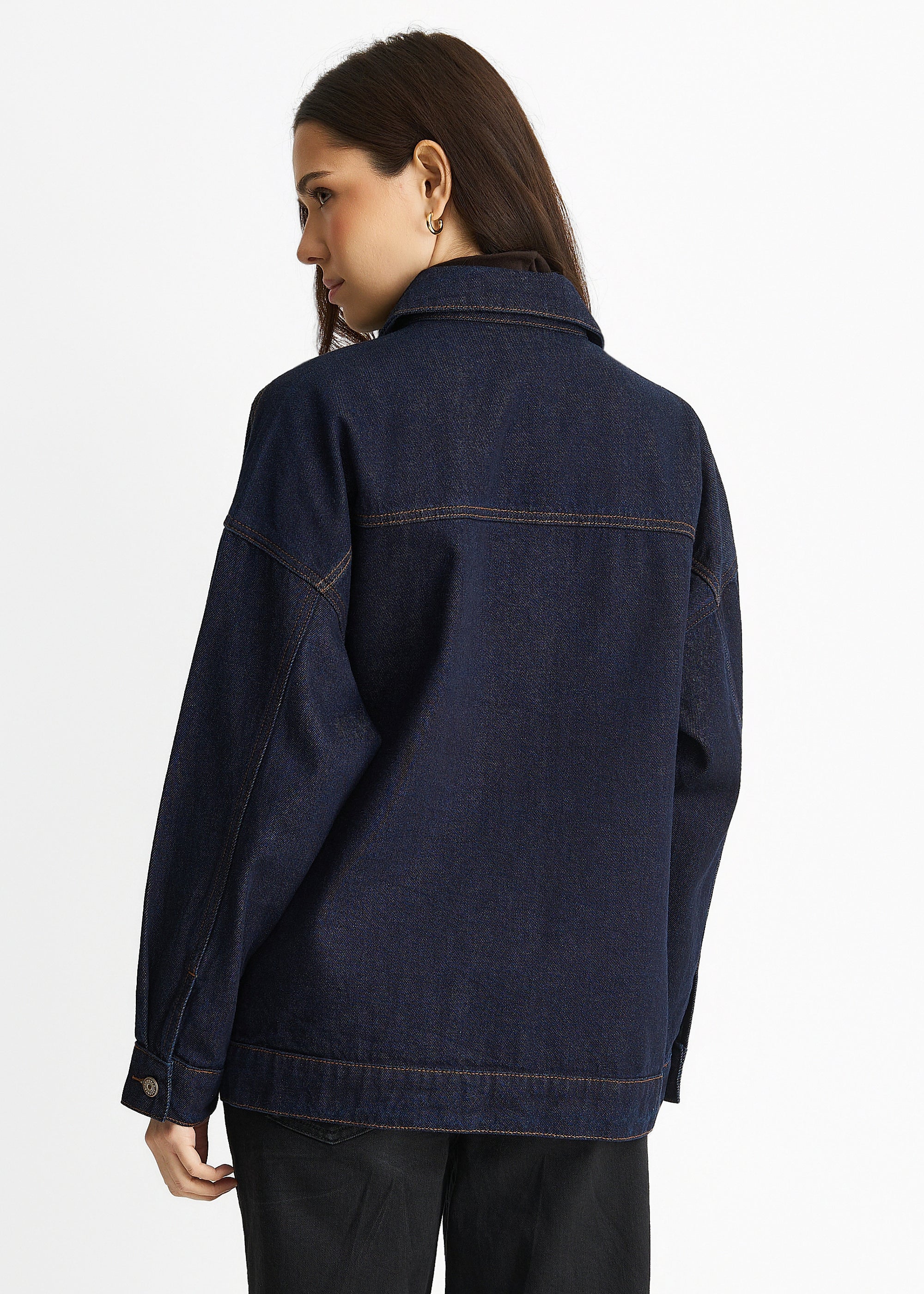 Dark Indigo Denim Trucker Jacket