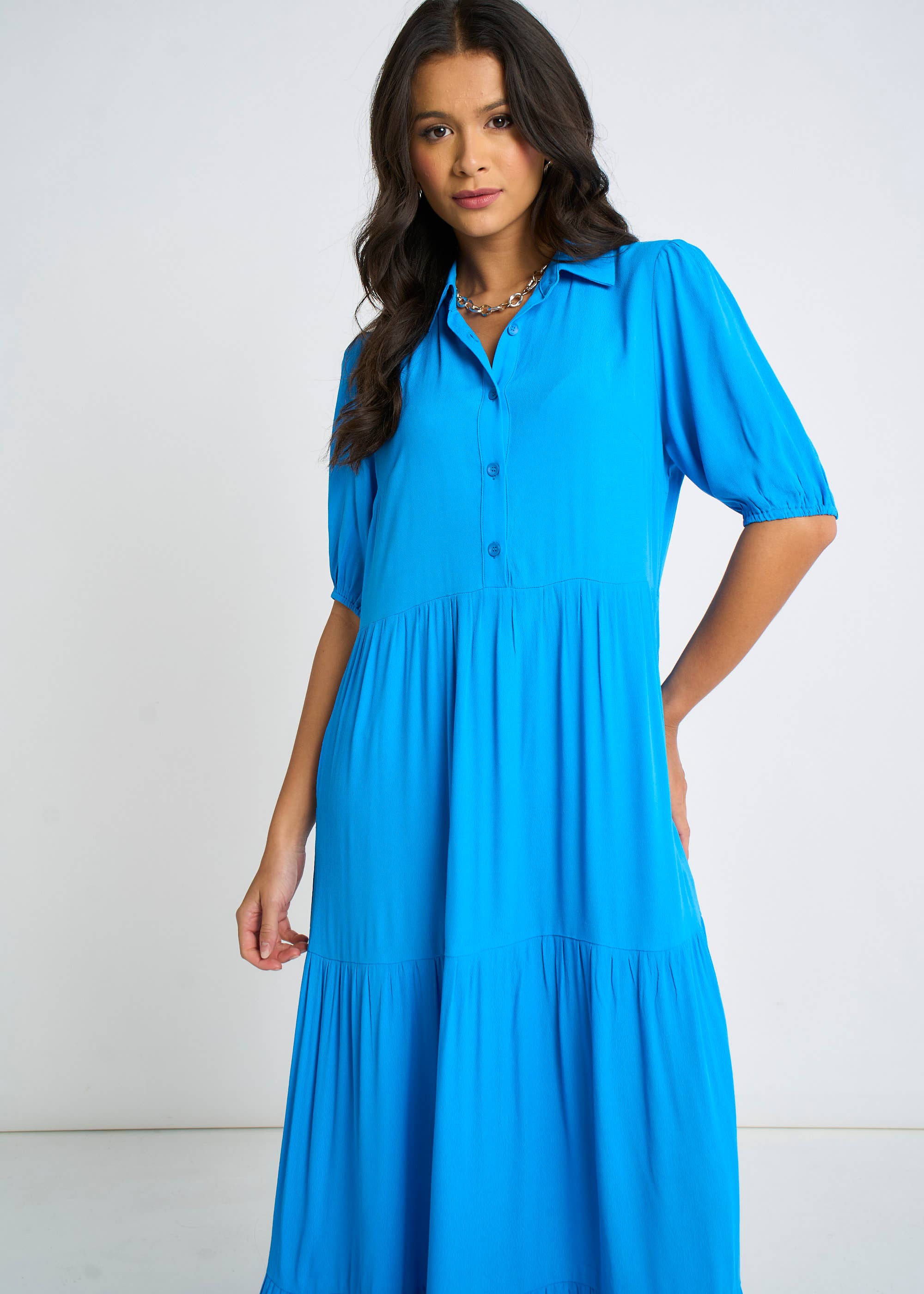 button through skater dress Vero Moda - Vmalba Short Dress - Women - Laurel wreath