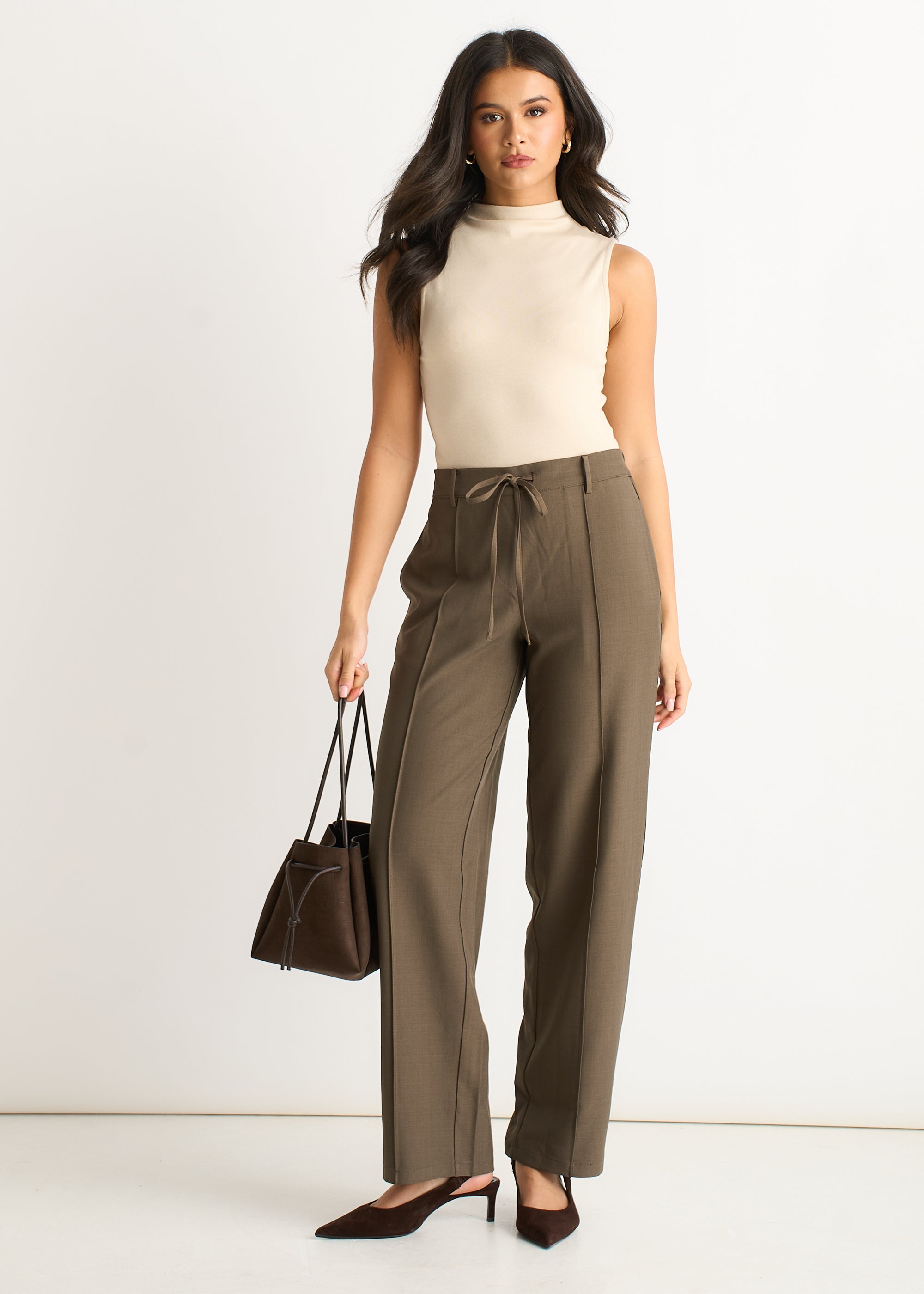 Drawstring Tailored Trousers
