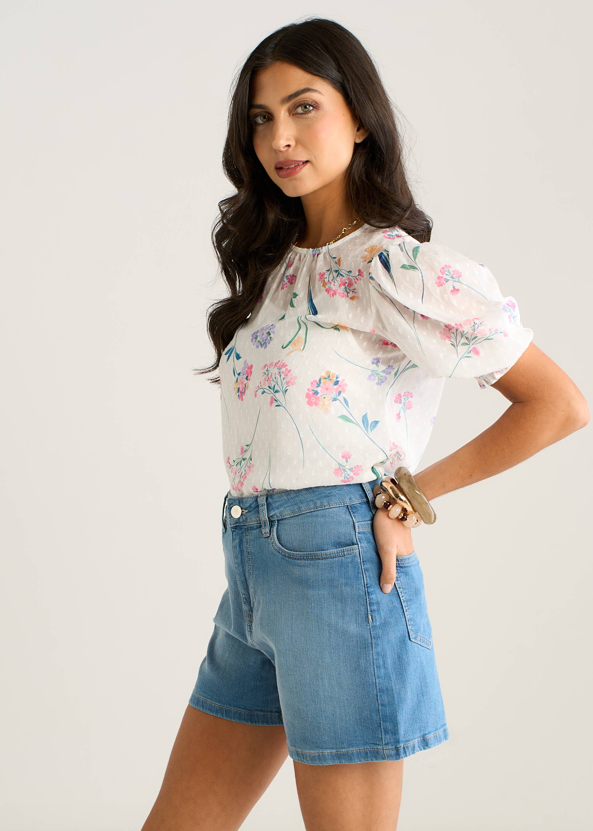 Blue Denim Shorts