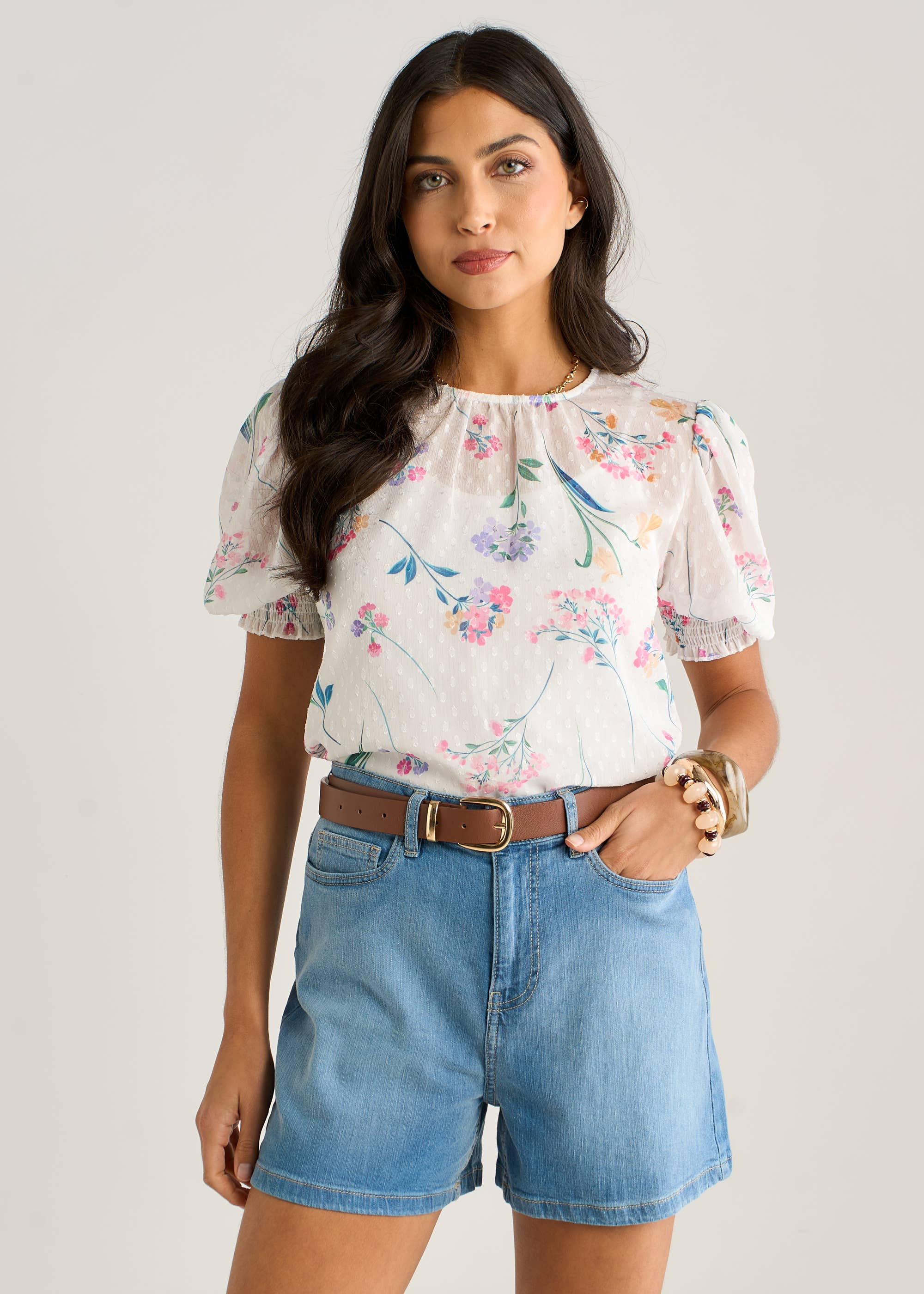 Blue Denim Shorts