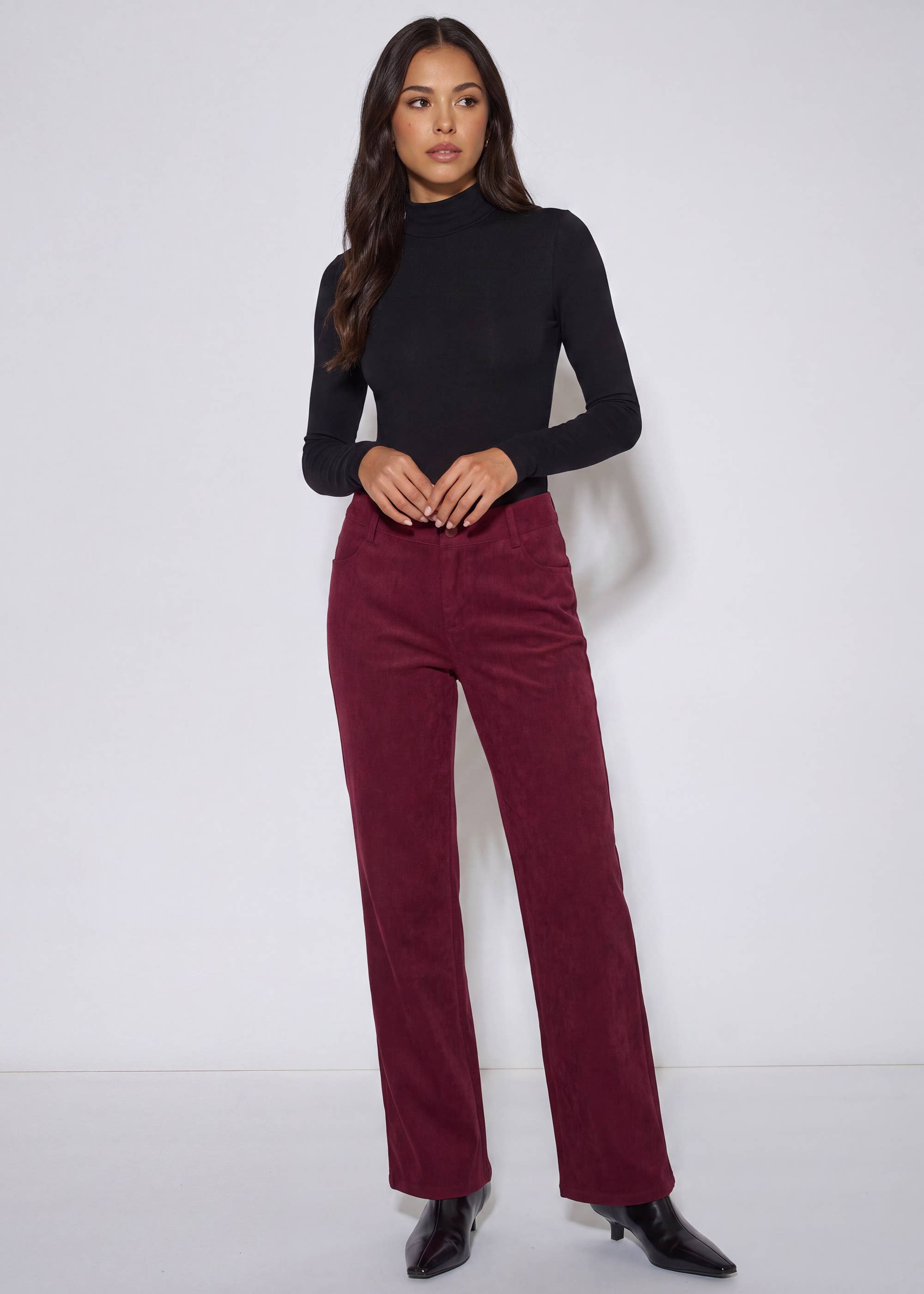 Mulberry Cord Straight Leg Trousers