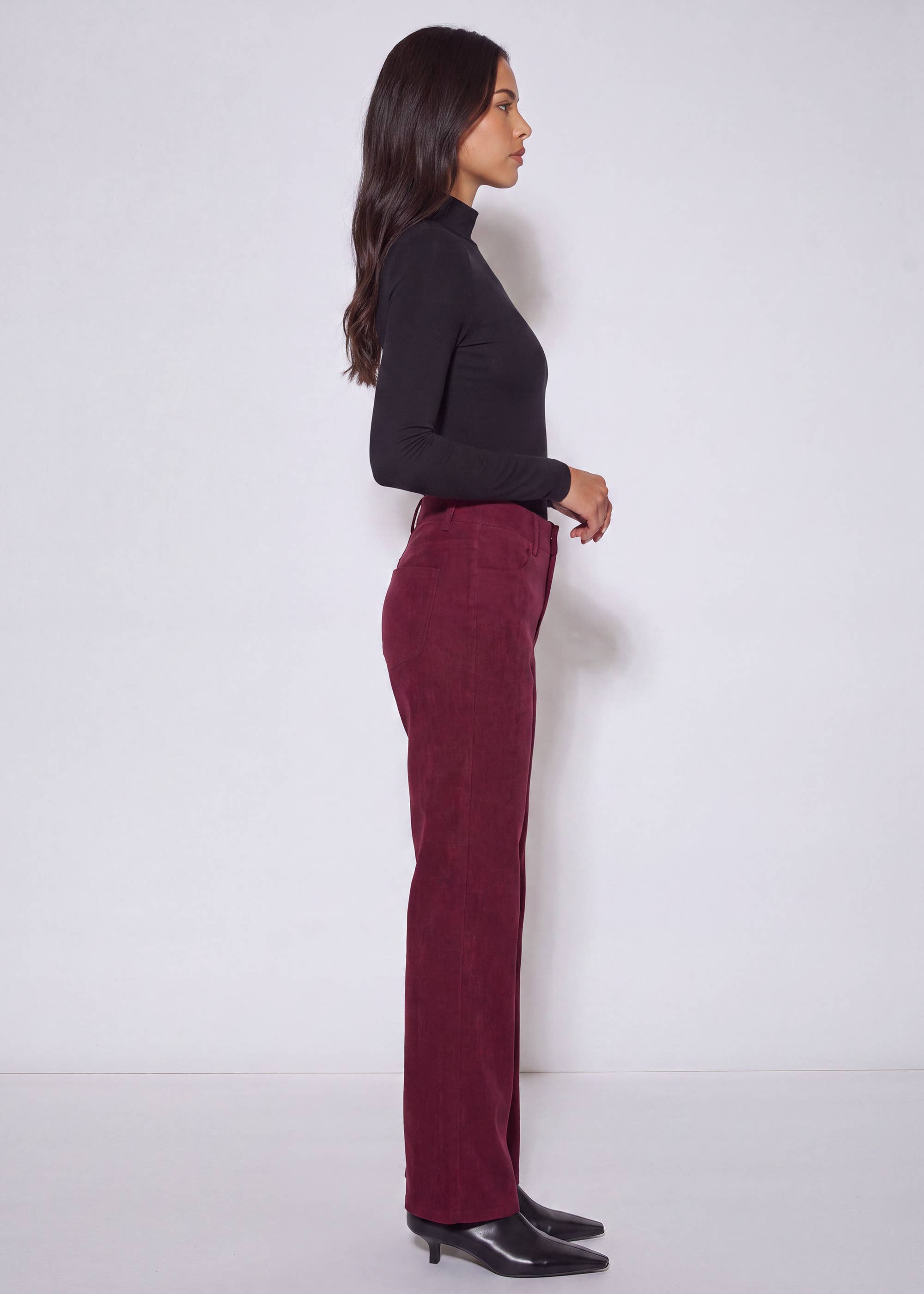 Brown Cord Straight Leg Trousers
