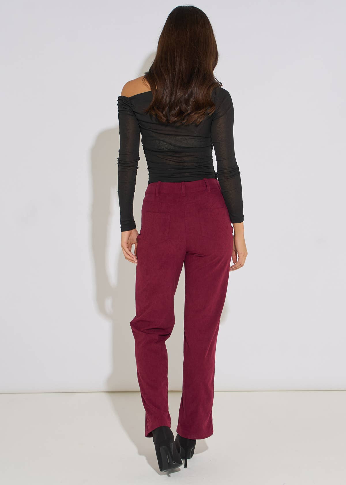 Mulberry Cord Straight Leg Trousers