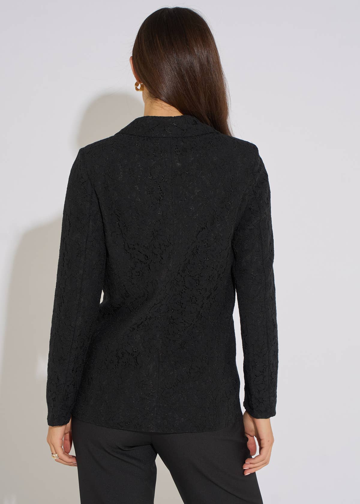 Black Lace Bonded Blazer