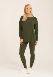 Khaki Soft Touch Leggings