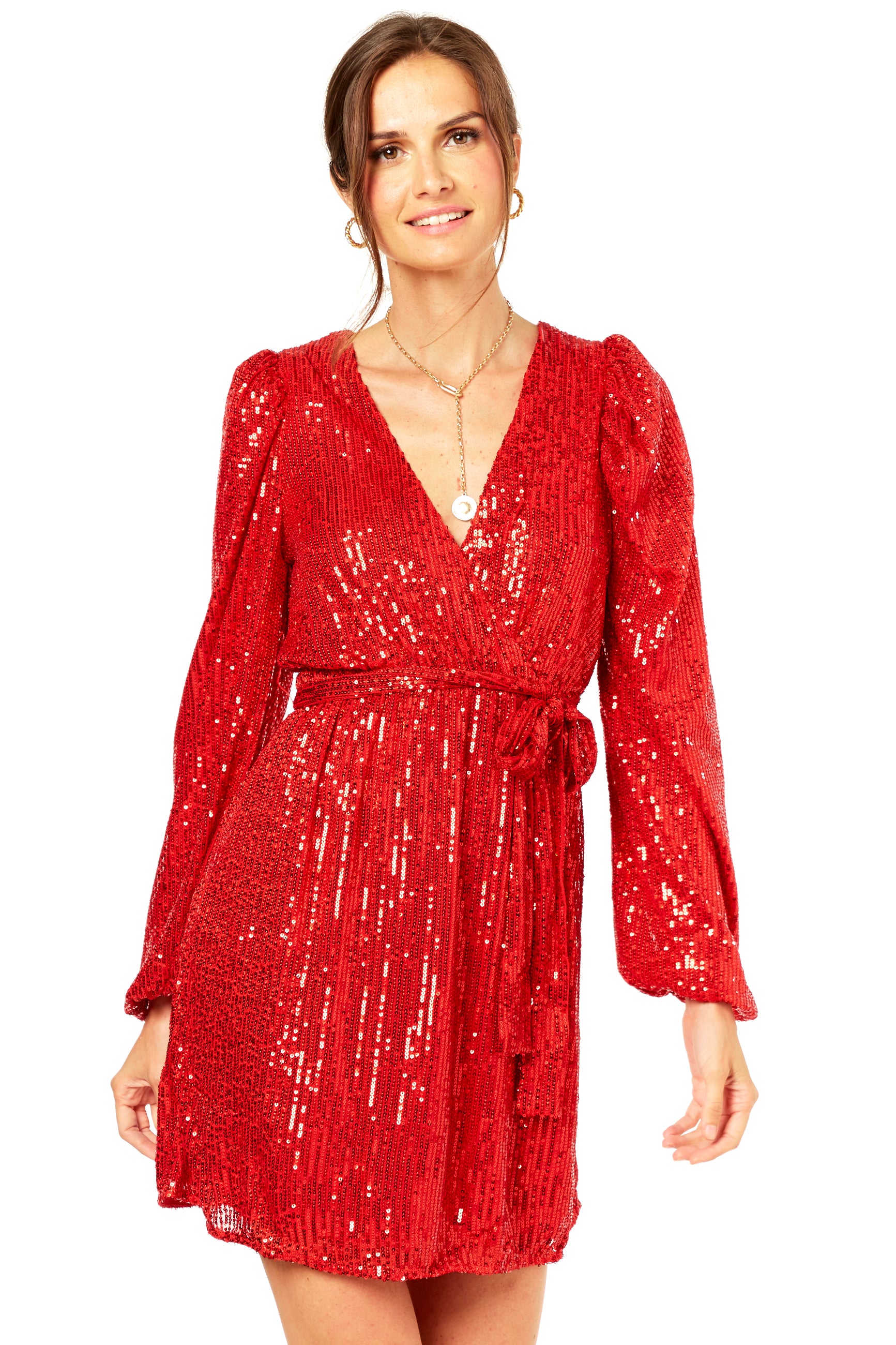 Lipsy gabriella print clearance long sleeve wrap dress