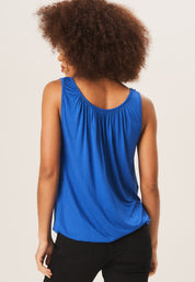 Dark Blue Round Neck Oversized Sleeveless Top