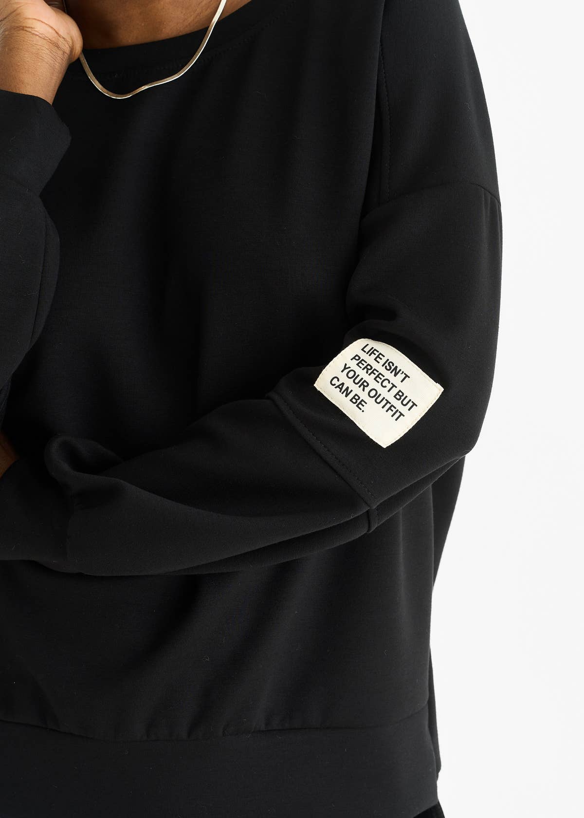 Black Soft Lightweight Pull Over  Jumper